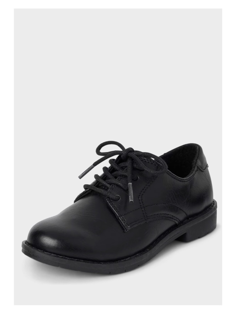 Classic Black Lace-Up Boys Oxford Shoes